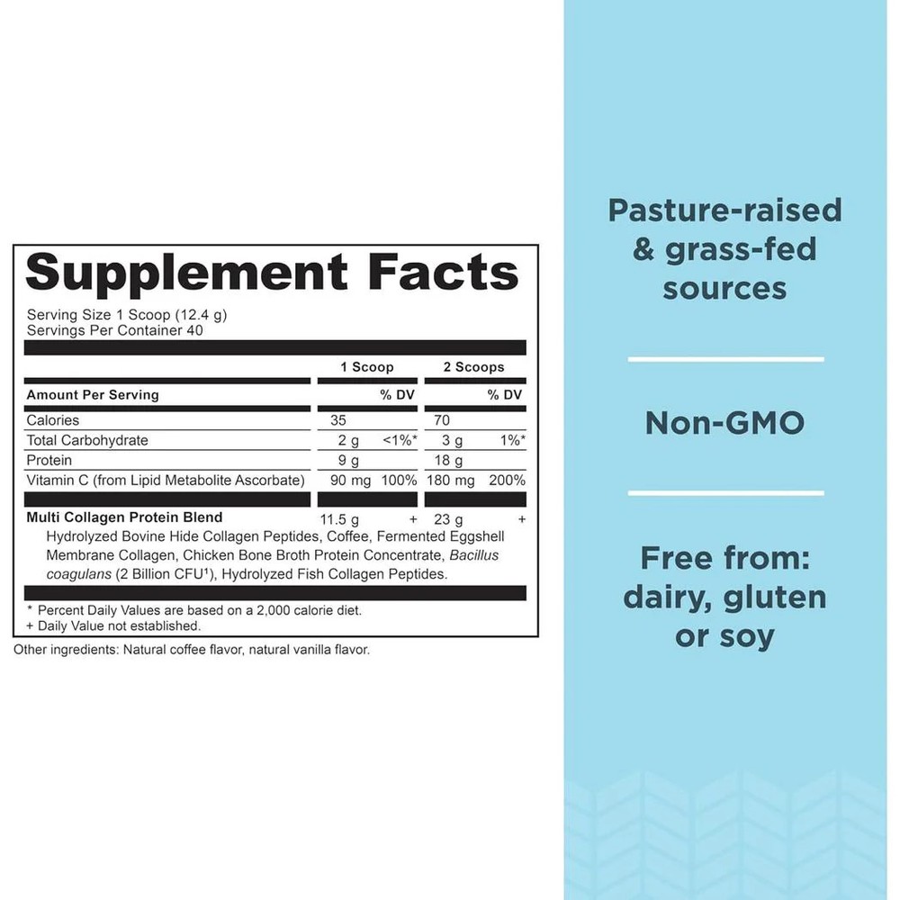 Ancient Nutrition Hydrolyzed Cold Brew Multi Collagen Protein