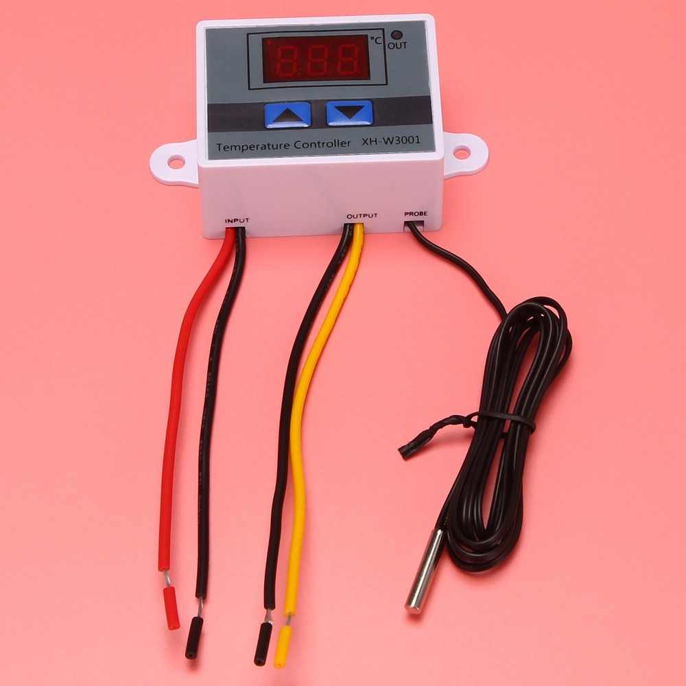220V Digital LED Temperature Controller 10A Thermostat Control with Switch Di3713