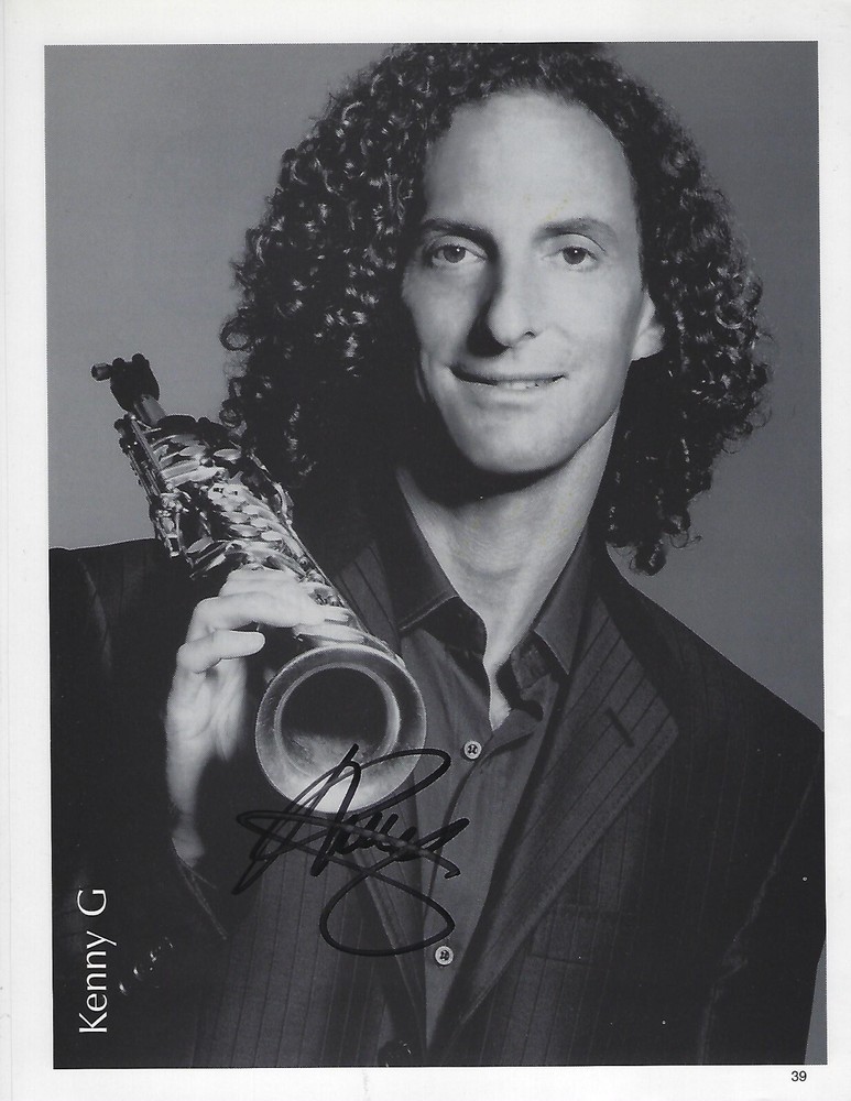 Wonderful KENNY G Signed Magazine Page