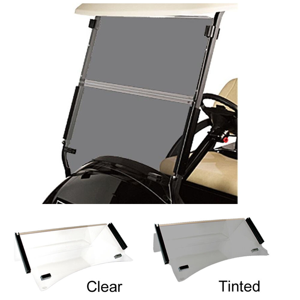 Club Car Precedent (04-21) Golf Cart Fold Down Windshield - Tinted