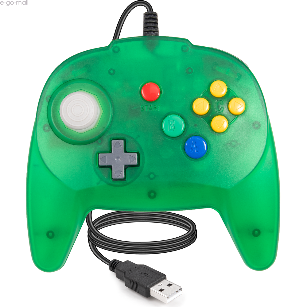 USB N64 Mini Wired Game Controller for STEAM Super RetroCade Switch PC MAC