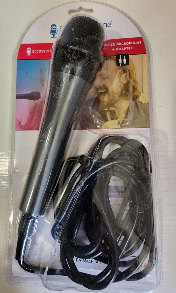 Singing Machine SMM214 Karaoke Machine Uni-Directional Dynamic Microphone