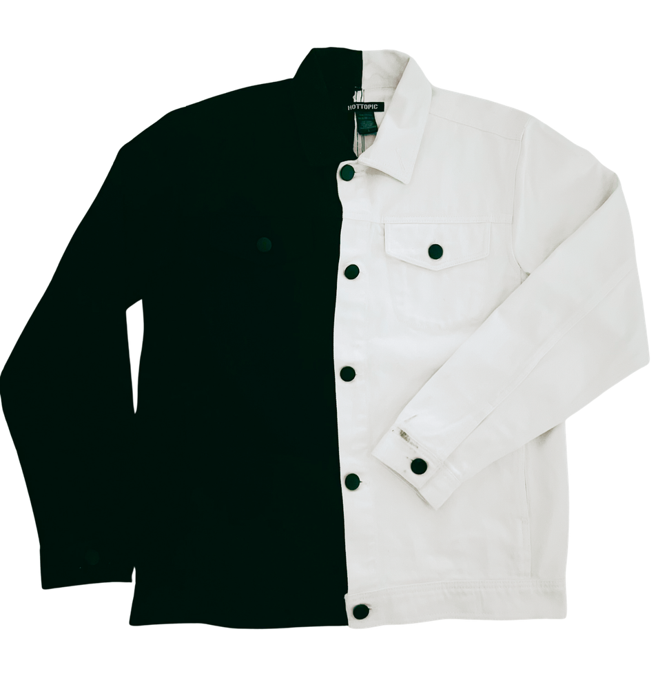 GARMENT WASHED HEAVY TWILL JACKET WITH PERSONALITY SPLICING SEPARABLE