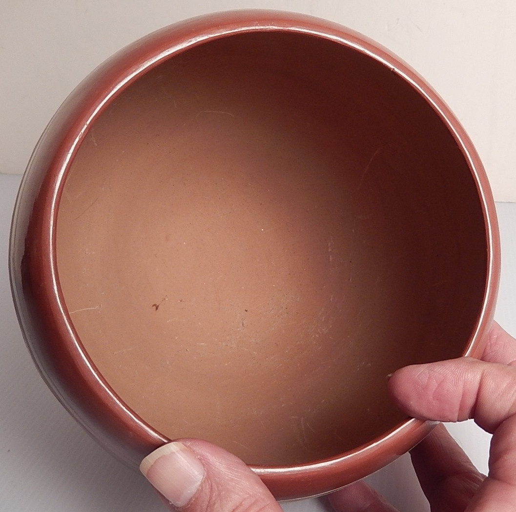 Beautiful Signed Earlene Youngbird Polychrome Redware Pot Santa Clara Pueblo