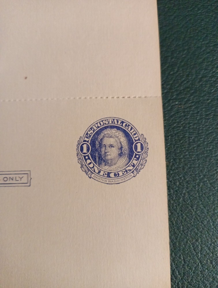 US Postal Reply Card UY5 Mint Rare 1910