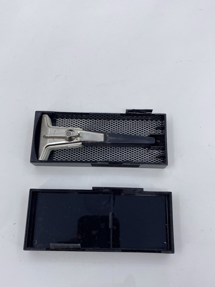 Vintage Gillette Techmatic Adjustable Height Razor with Original Case