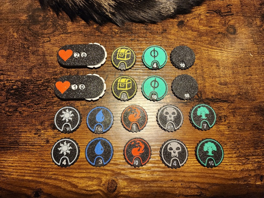 Magic the Gathering Simple Spinning Counters and Tokens