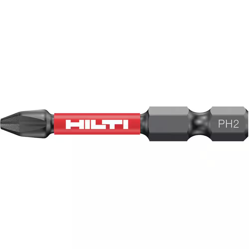 #2 Philips 1/4 In. Hex Diamond 2 In. Impact Screwdriver Bit (5-Pack)