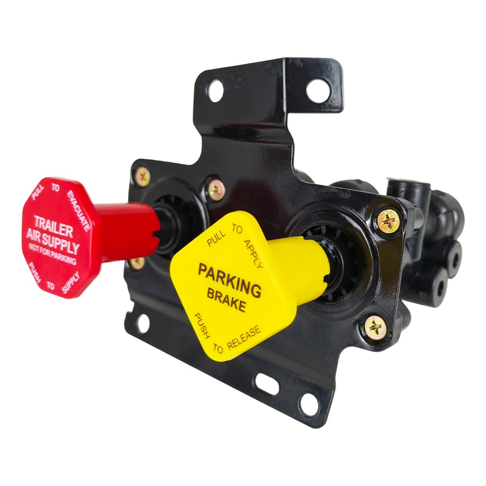 For Volvo VNL Dash Valve Dual Park Brake With 5 Ports 24340522 21315044 K035691