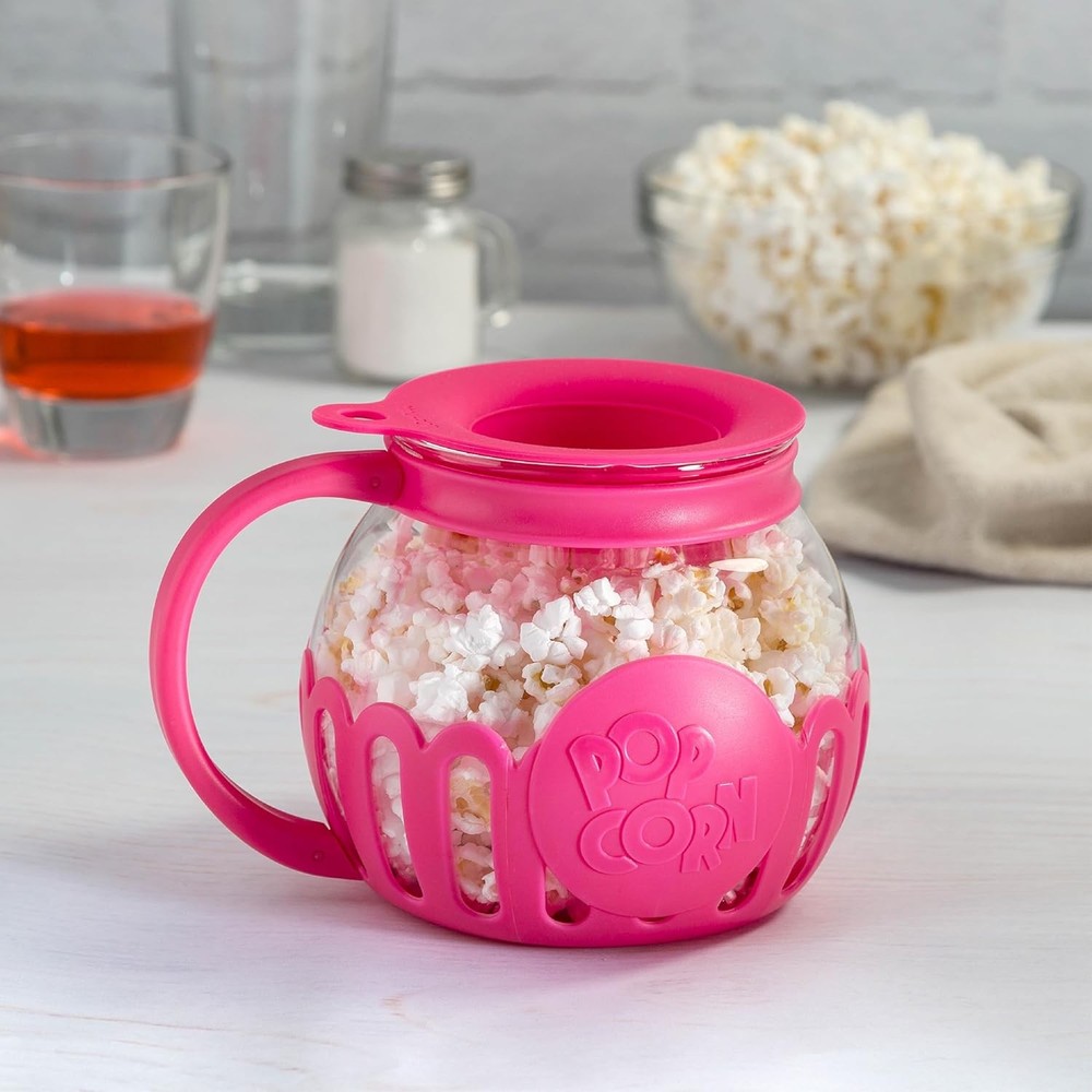 Ecolution Patented Micro-Pop Microwave Popcorn Popper with Temperature Safe
