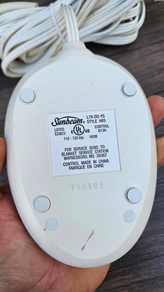 Sunbeam Controller For Heated Blanket L78-DD-YS T48