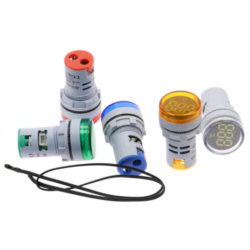 Mini LED Indicator Digital Display Thermometer Meter -20-200C Sensing Probe Wire