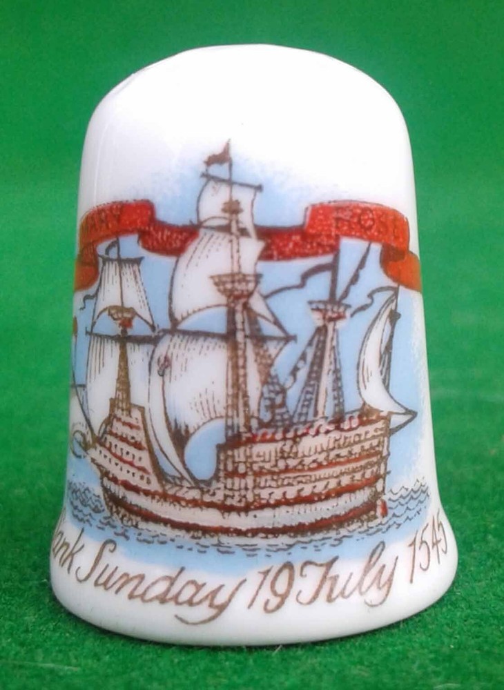 9 CAVERSWALL BONE CHINA THIMBLES.