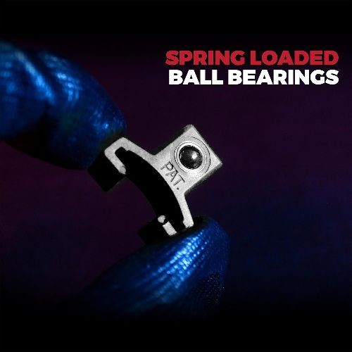 Black Spring Loaded Ball Bearing Socket Clips for Use with Socket Holders | 24-P