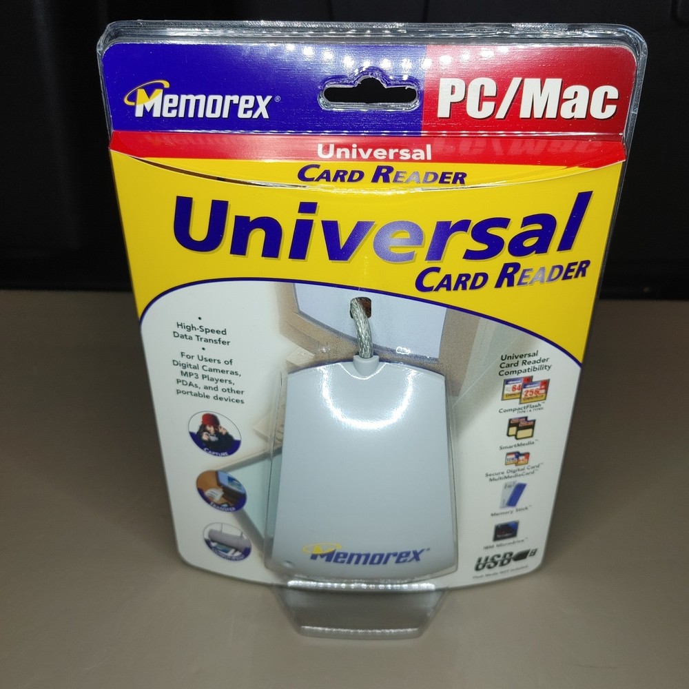 Memorex Pc/mac Universal Card Reader 3250-8240 New Sealed