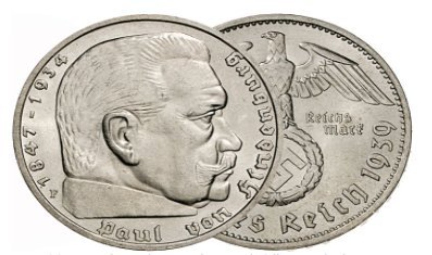 Authentic German Reich Silver 2 Reichsmark - Grades Vary