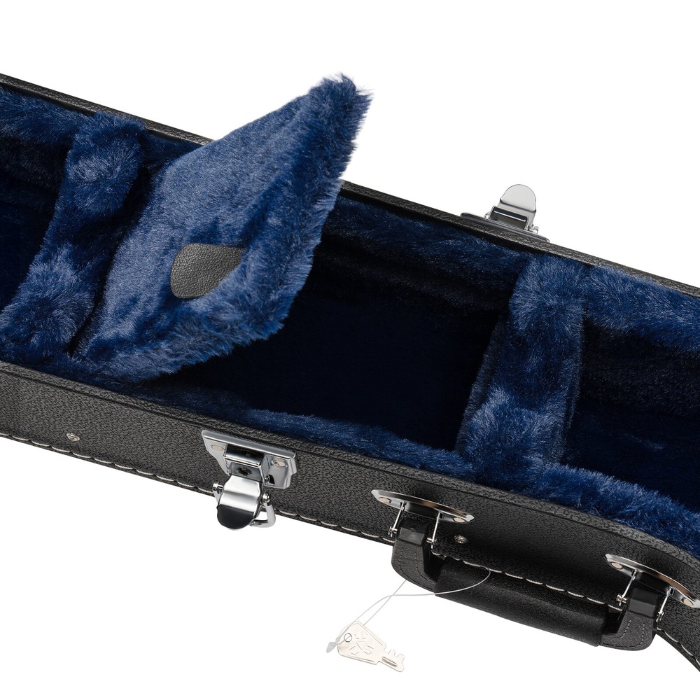PU Case for Banjos Organizer Hardshell Openback 5-string Banjos Case Black Bag