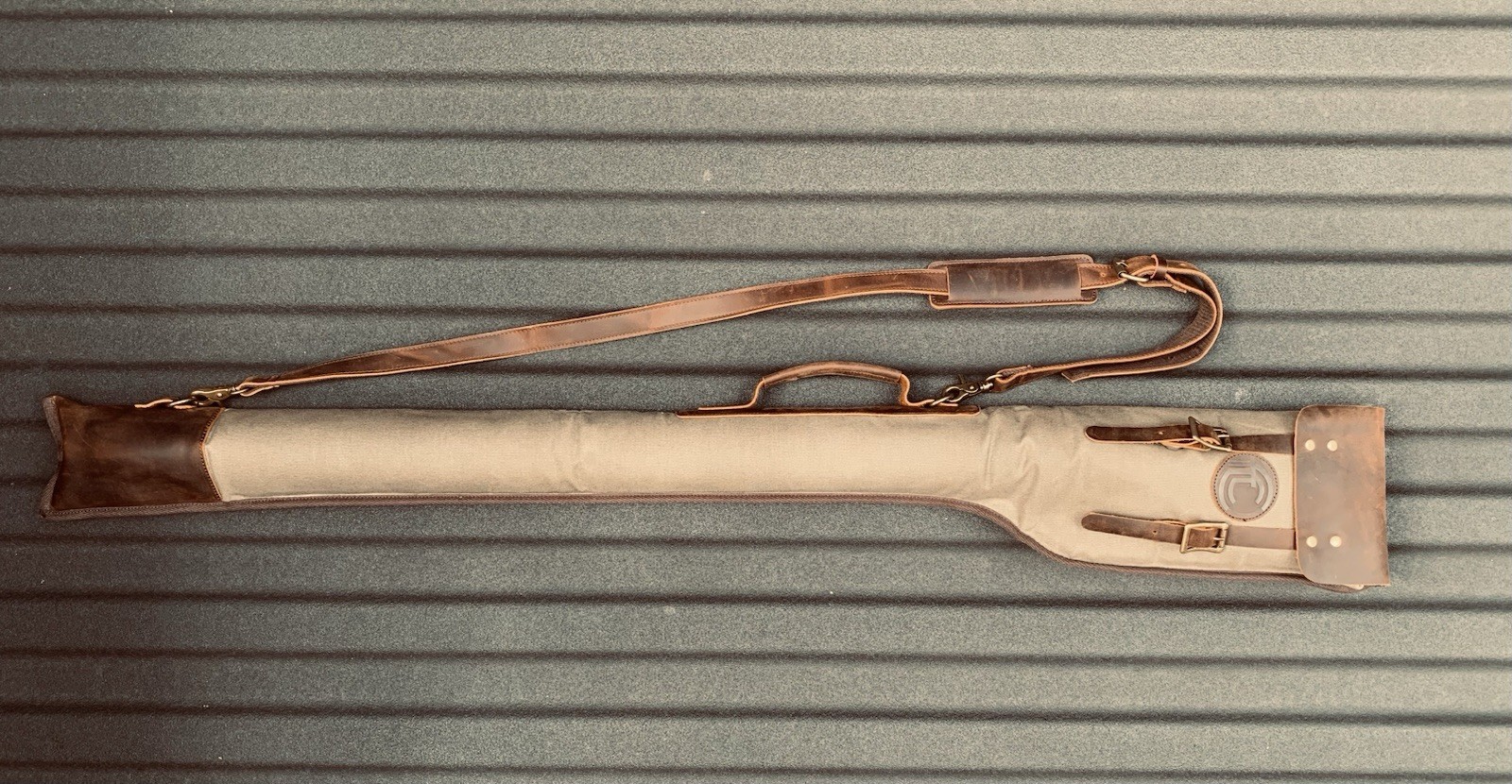 Fly Fishing Rod Case - Canvas leather