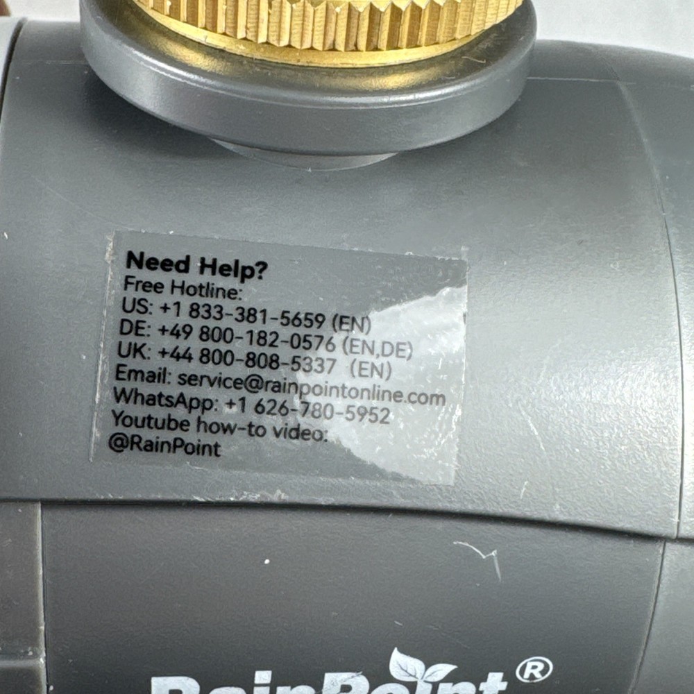 RAINPOINT Irrigation Sprinkler Timer Controller Watering Outdoor TTV102B - Used