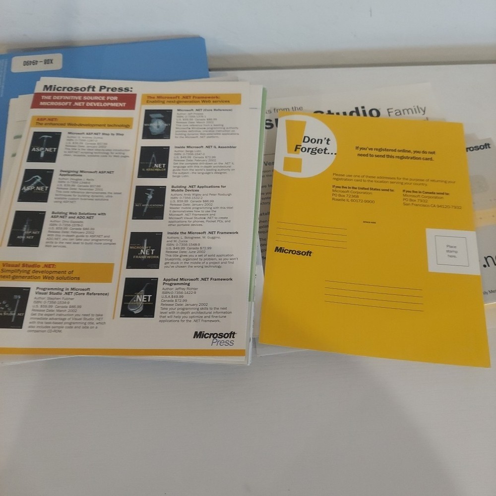 Microsoft Visual C++ .NET Standard Edition 2002 RARE Plus Plus *Tested & VGC*