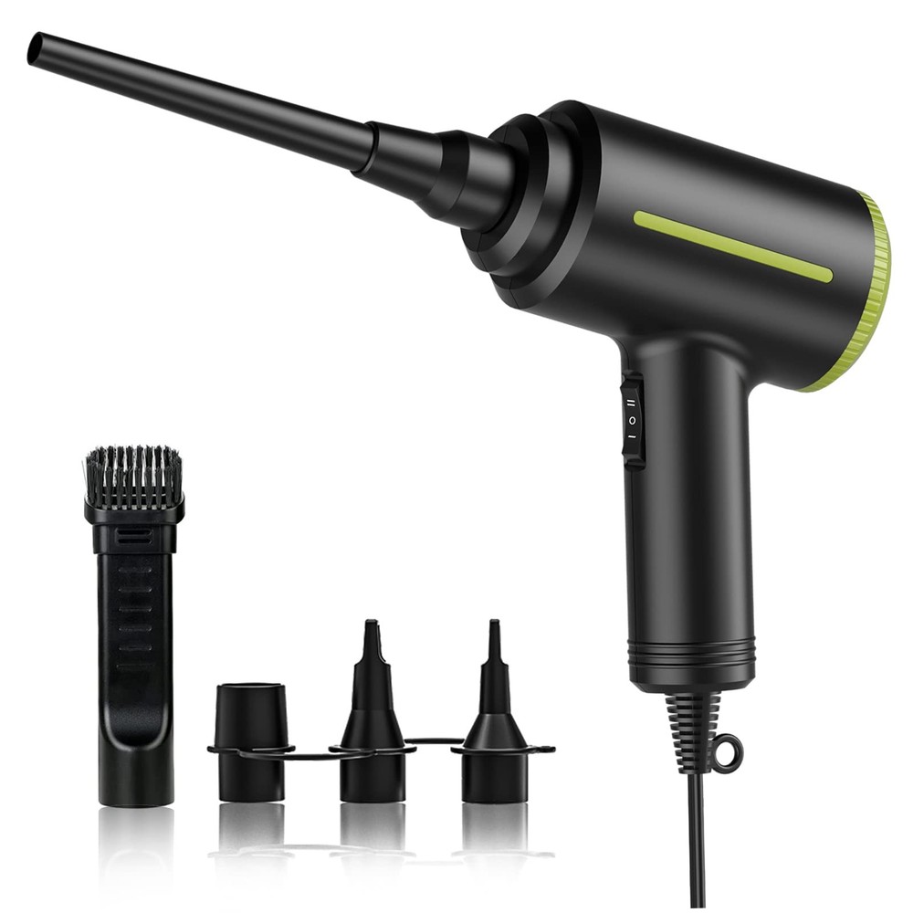 Compressed Blower, Handheld 500W 40000RPM Powerful Cored Duster for Computer ...