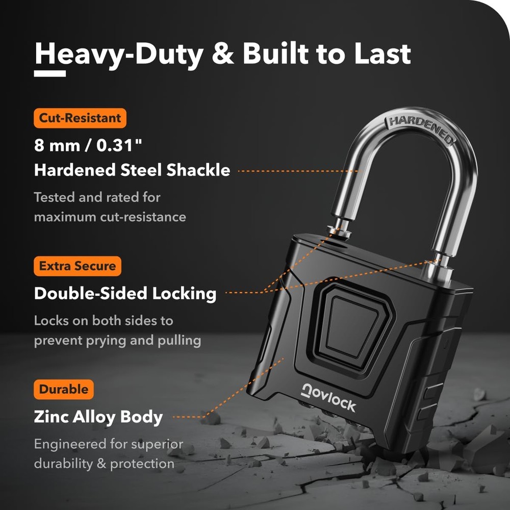 Outdoor Combination Locks – Heavy Duty, Large, Weatherproof Padlocks with Cod...