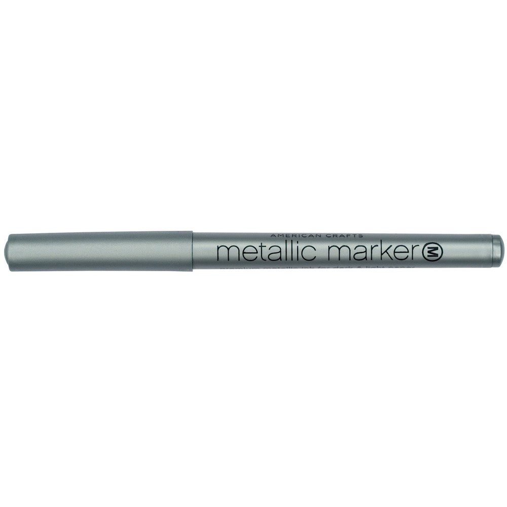 Metallic Marker Medium Point Open Stock-Silver - 12 Pack