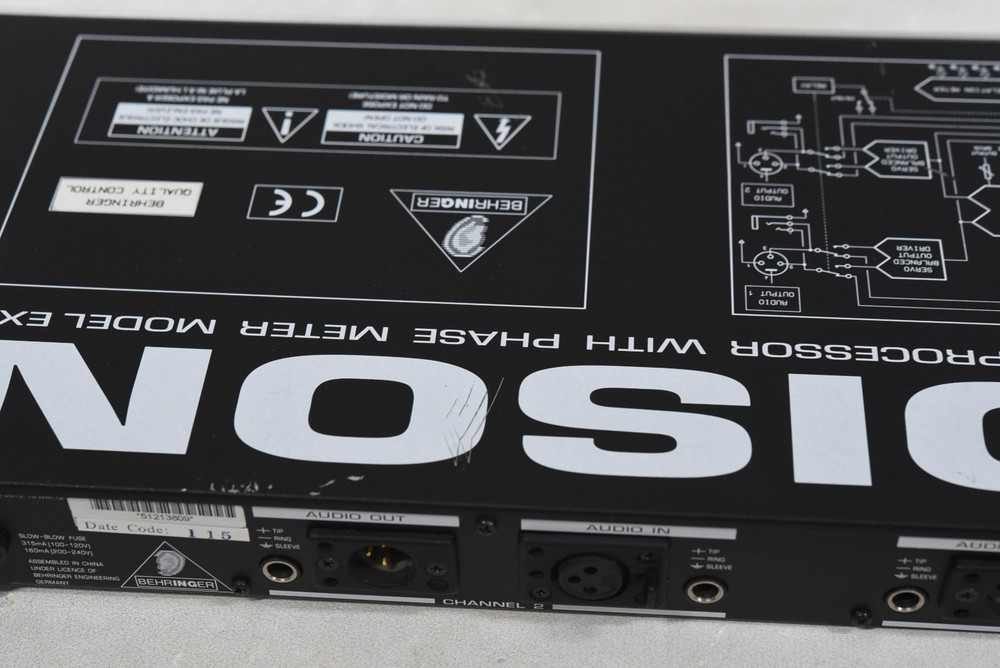 Behringer Edison EX-1 Stereo Image Processor Phase Meter Rack Mount Unit