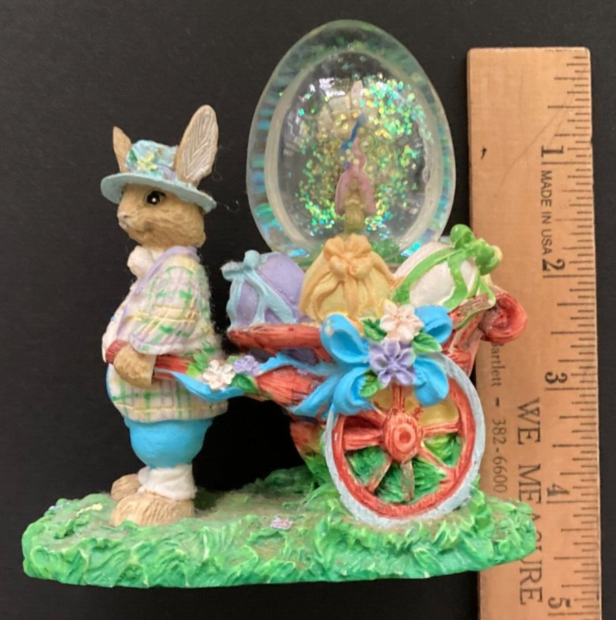 Easter Bunny Snow Globe