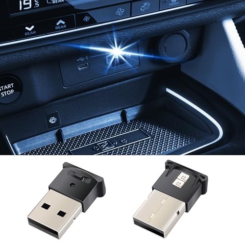 Mini USB LED Car Light, DC 5V Intelligent Interior Car Lights, USB-A*2