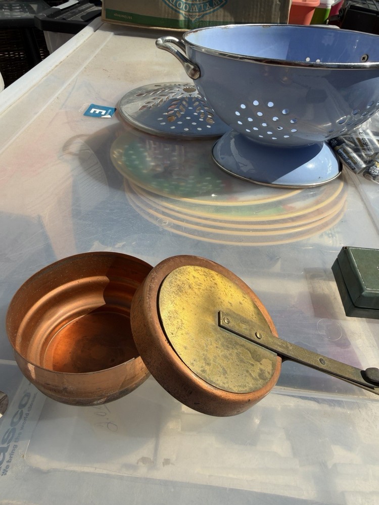 Vintage Copper Brass Chafing Dish
