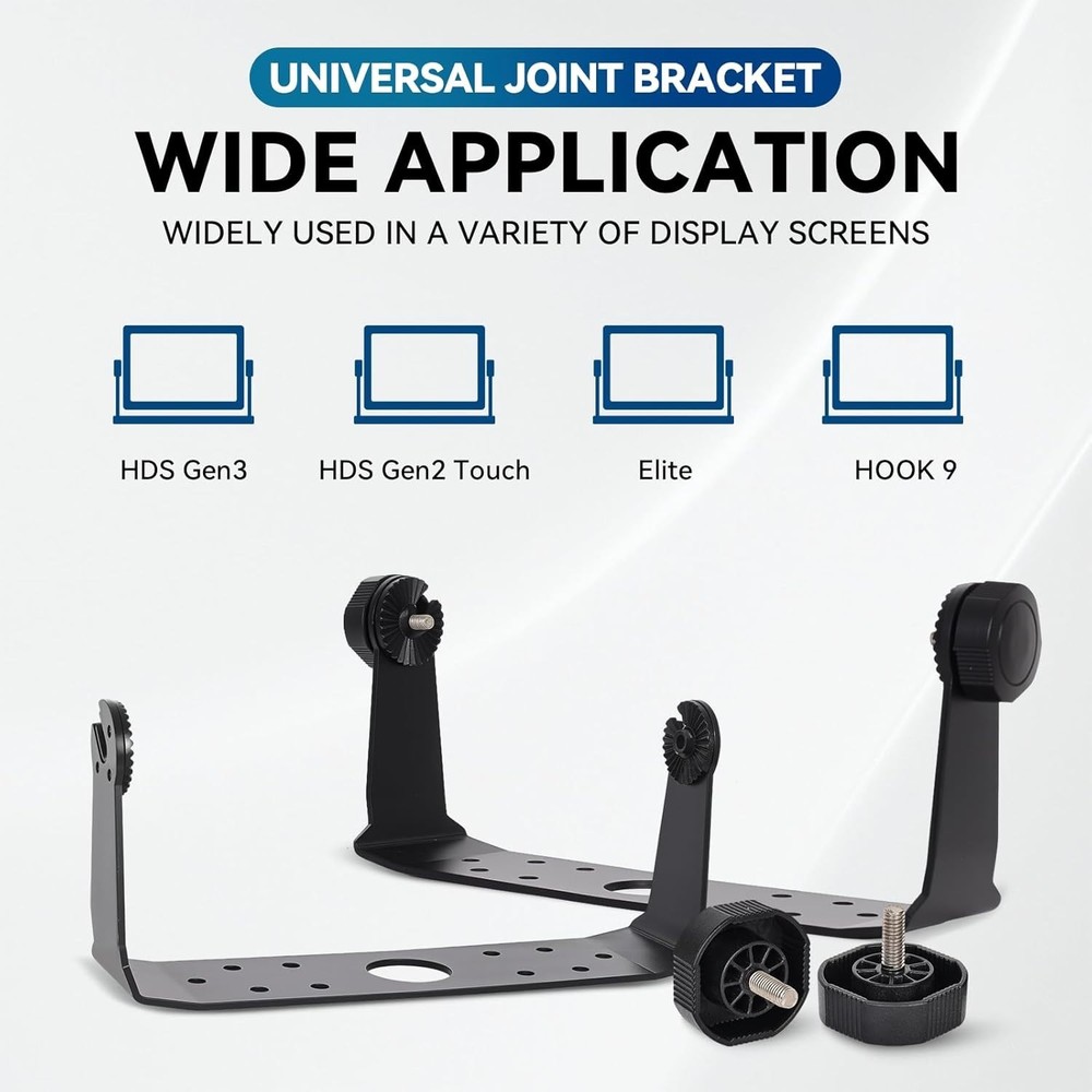 Compatible Gimbal Bracket for 9" Lowrance Displays, Rust Resistant Design