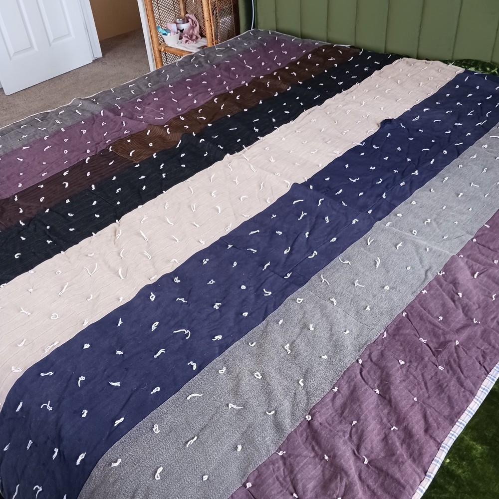 Vintage Wool Patchwork Suit Quilt