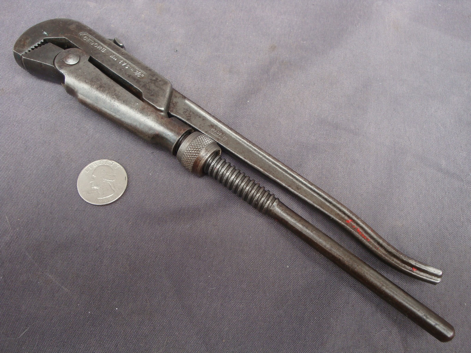 Vintage Gedore Germany No.175 Swedish Pipe Spanner Wrench