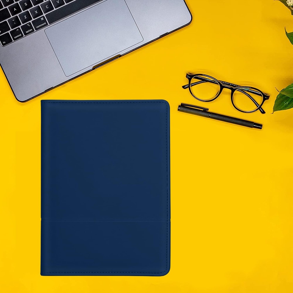 Gorbado Mini Padfolio/Junior Portfolio Folder Case, Business A5 Navy Blue