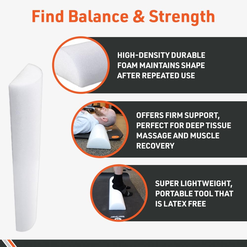 Half Foam Rollers, 6 x 36-Inch