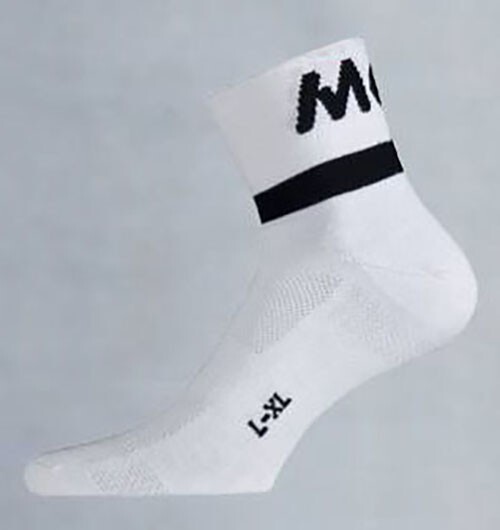 MOA Cycling Socks, White, S/M