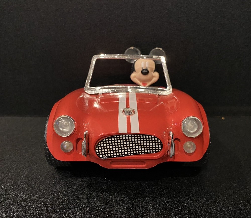 Mickey Mouse Disney Red Classic Car Night Light Nightlight Tested Working Switch