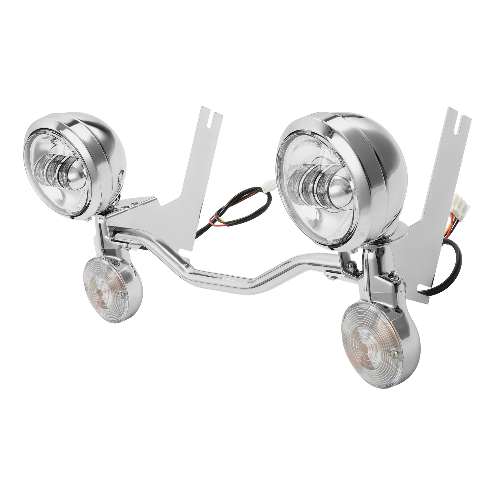 Led Passing Turn Signals Driving Fog Spot Light Bar For Harley Electra Glide 94+