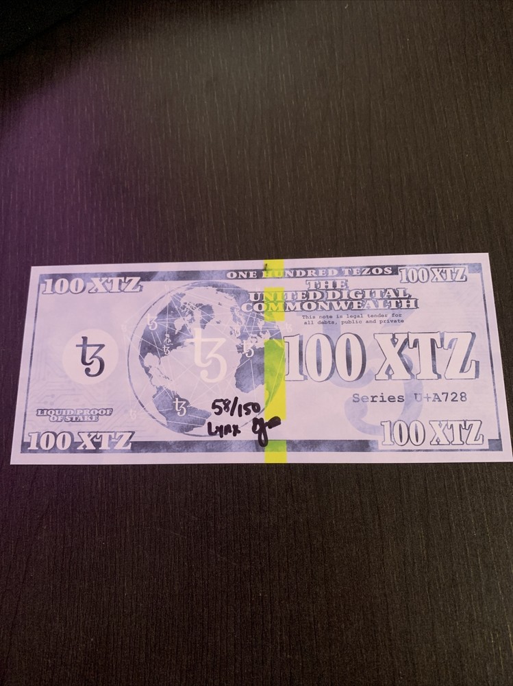 Lynx Art DIY 100 Tezos paper wallet
