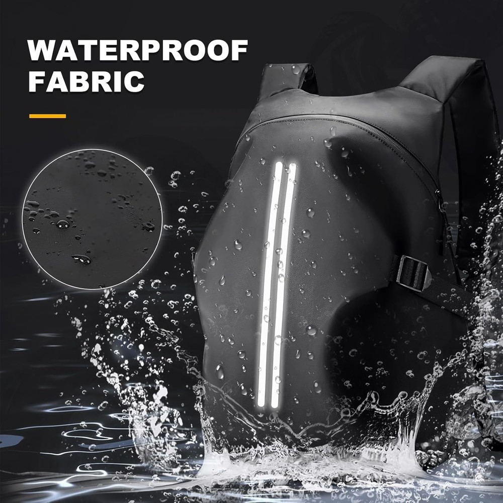 Spacious Waterproof Riding Bag - Versatile Backpack for Motorcycle Adventures