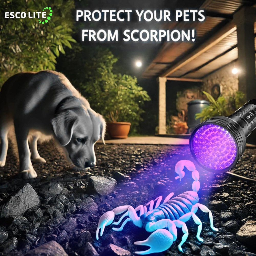 UV Flashlights Black Light for Pet Urine Detection 51 LED Blacklight Flashlight