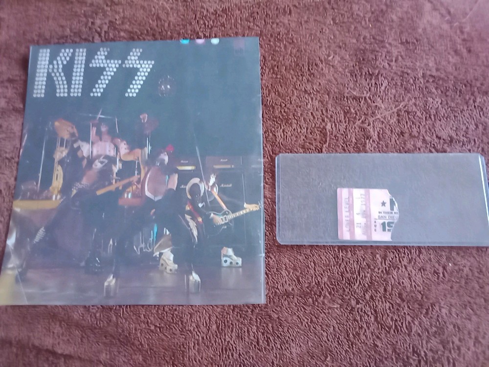 💋 Kiss Ticket Stub History, Love Gun Tour, 8-19-77, San Diego CA, Kisstory🎸
