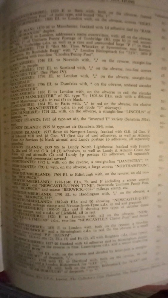 A Rigby Postal History Auction Catalogue . 1966