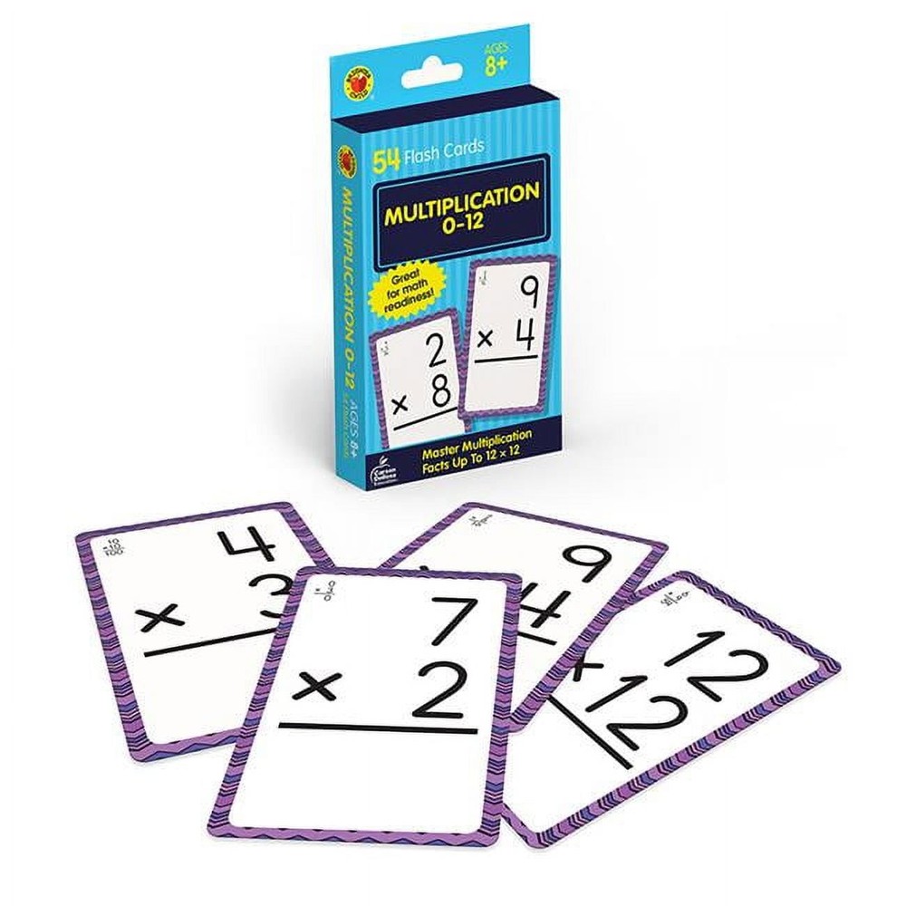 Carson-Dellosa 0769677436 Multiplication Flash Cards 54 Assorted