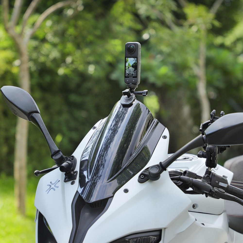 CNC Aluminum Motorcycle Windshield Mount Bracket Accessories For Gopro Camera