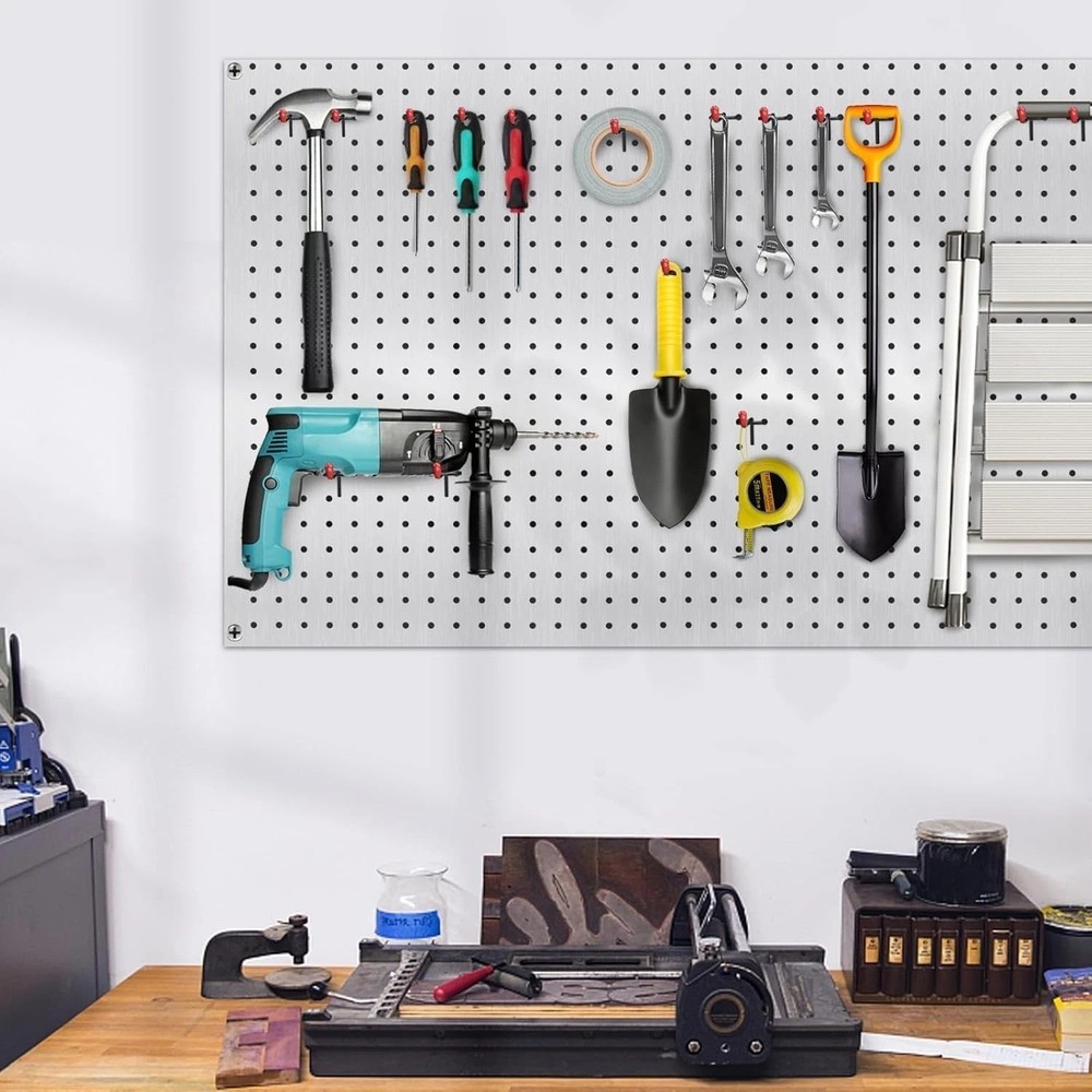 50pcs 2in Pegboard Hooks Metal Peg Board Tool Organizer Storage