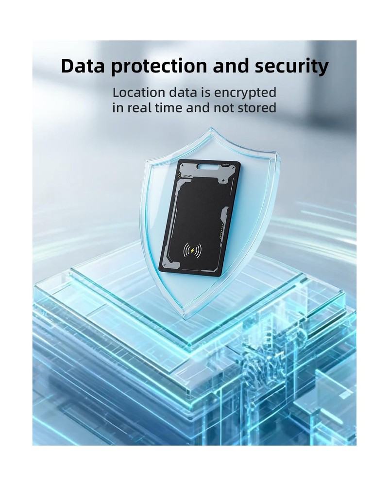 CooAoo Wallet Tracker Card Android, IP68 Waterproof Smart Card Lugg... Fast Ship