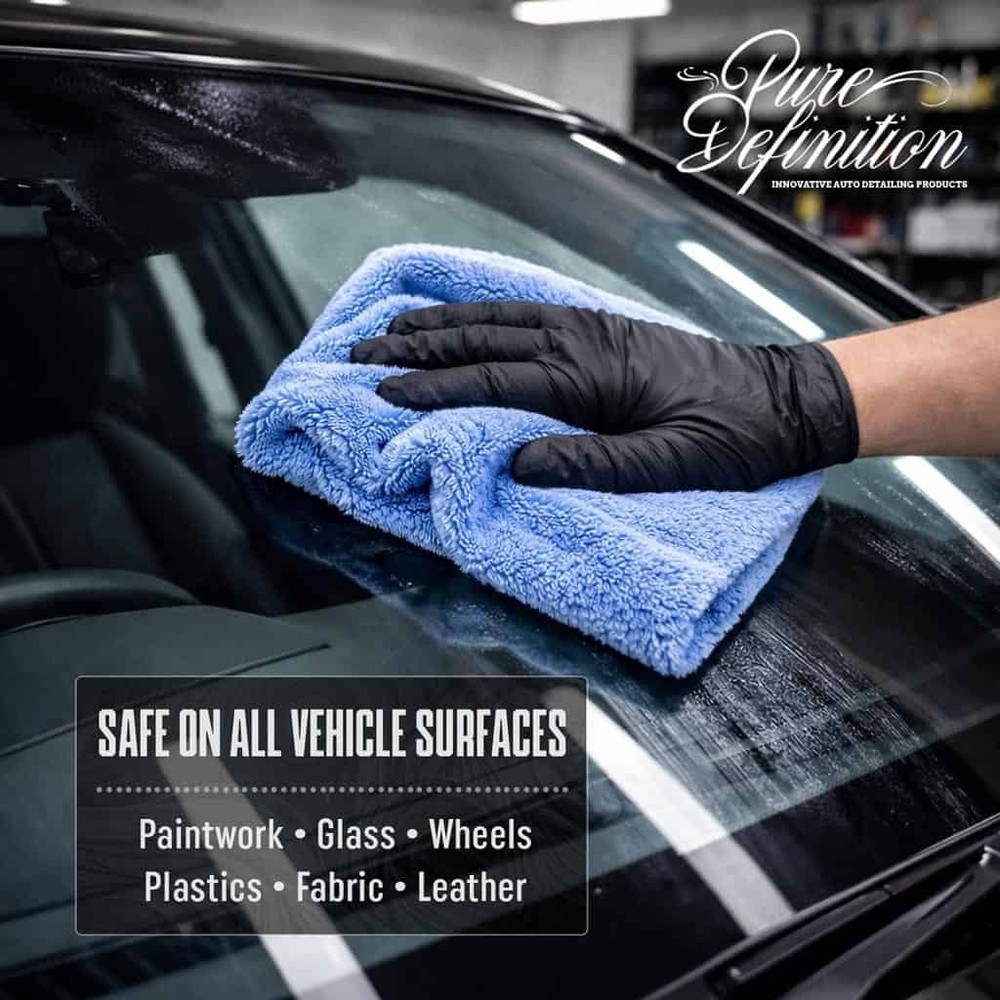 Edgeless Microfibre Cloths 4 Pack Plush Microfiber Car Detailing Pure Definition