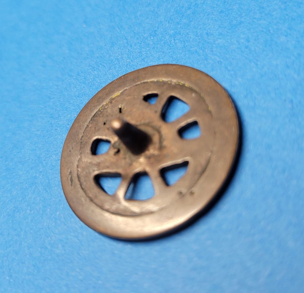 WWI US Army Transport Collar Disc Unthreaded Post